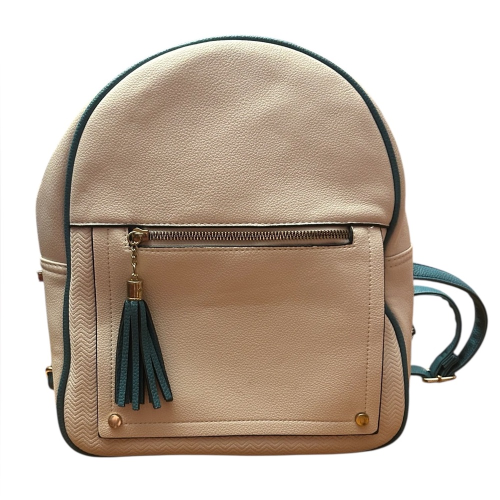 Montana West Cream and Teal Backpack